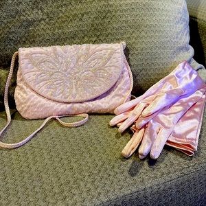 Purse and gloves